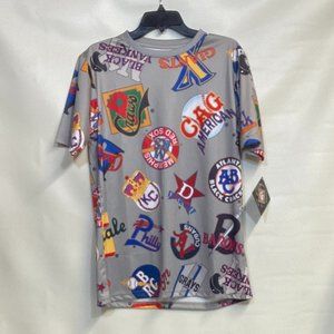 Negro Leagues Baseball Museum Shirt Men's Size M All Over Gray Large NWT